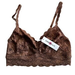 Cosabella Never Say Never Sweetie Bralette Brown L